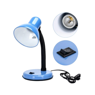 LAMPA GALDA METĀLA ZILA 60W