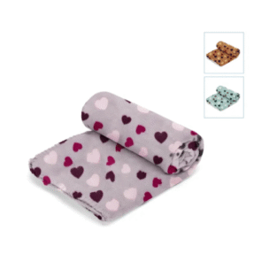 PLEDS DZĪVNIEKIEM PLĪŠA HEARTS