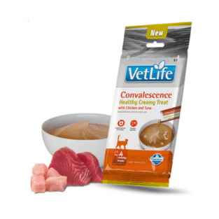 VET LIFE CAT CREAMY CONVALESCENCE CHICKEN & TUNA 60G N4